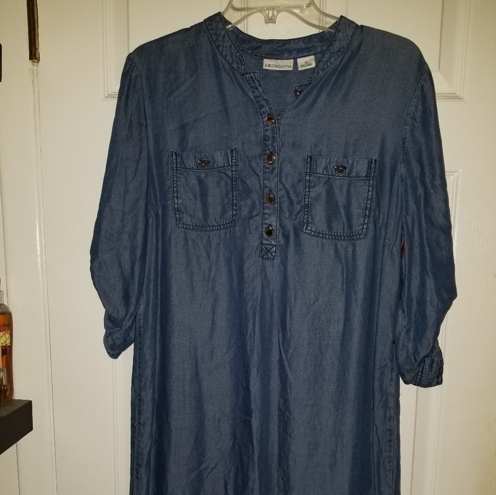 Liz Claiborne Shirtdress in Chambray